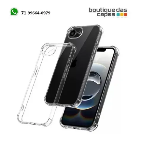 Capas proteção borda Anti Impacto Transparente para iPhone 16e