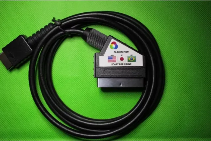 Cabo SCART RGB CSYNC Blindado para PlayStation - Qualidade de Imagem Superior
