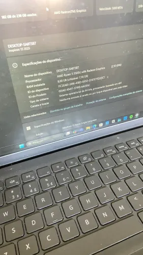 Notebook Dell Inspiron 15 Ryzen 5 - Rápido e Conservado