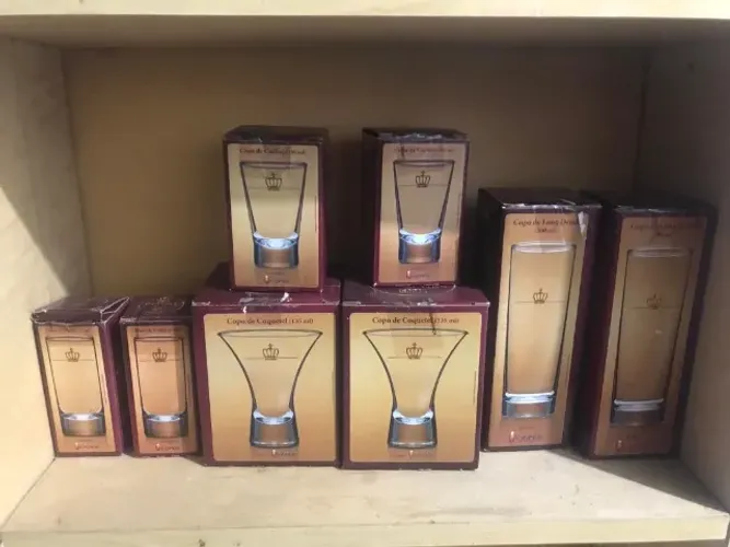 Coleção caras Copos Coquetel de vidro