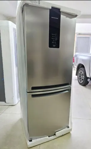 Geladeira Frost Free Brastemp Inverse 447 litros Cor Inox - BRE57FKAS3_WBOM_JJ5772964 110V