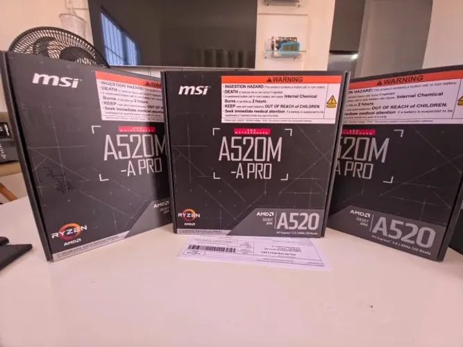 PLACA MÃE A520 MSI NOVA