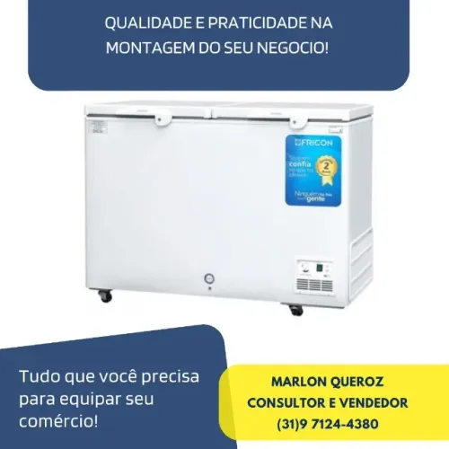 Freezer Horizontal Industrial Novo 411L