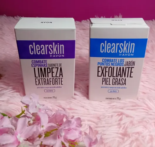 Sabonete Clearskin Avon - Limpeza Extraforte e Exfoliante