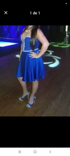 Vestido Azul Elegante para Festas