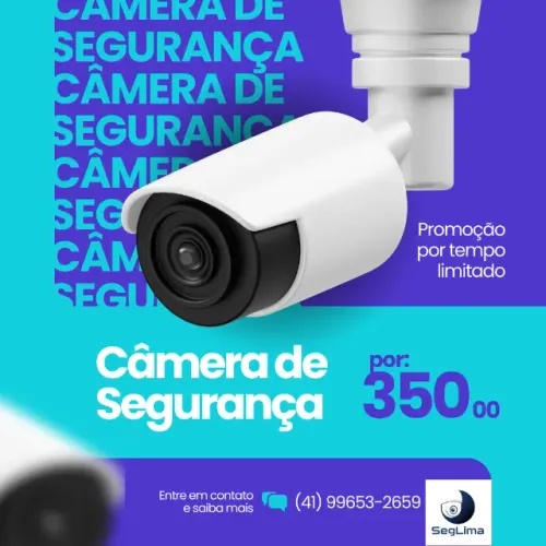 Instalação de Câmeras de Segurança com Alarme Integrado por R$350,00