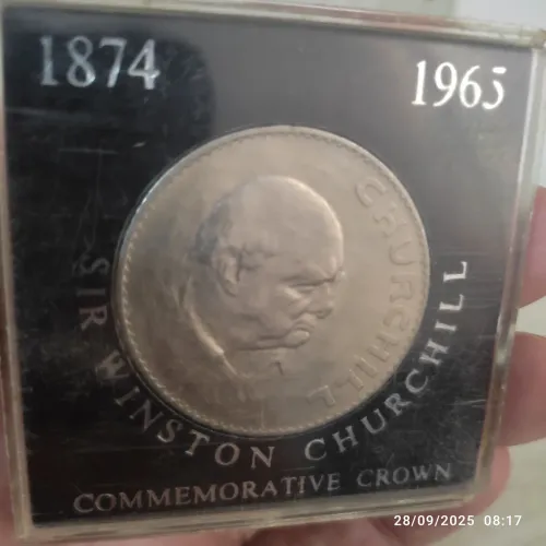 Medalha antiga comemorativa Inglesa Winston Churchill