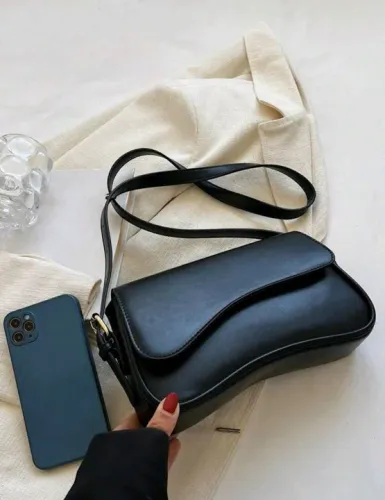 Bolsa de Ombro Preta - Estiloso e Moderno