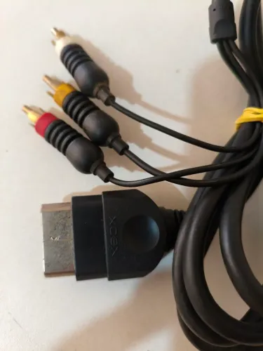 Cabo original de áudio e vídeo Xbox Clássico 