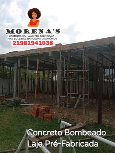 Concreto Bombeado e Laje Pré-Fabricada