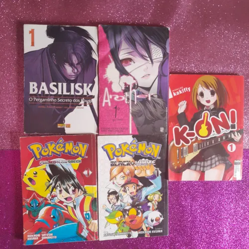 Kit Mangas Basilisk Another Adventures e Black & White ATENÇÃO (POKÉMON VENDIDOS)