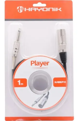  Cabo Para Microfone Xlr Macho / P10 Hayonik Player 1 Metro