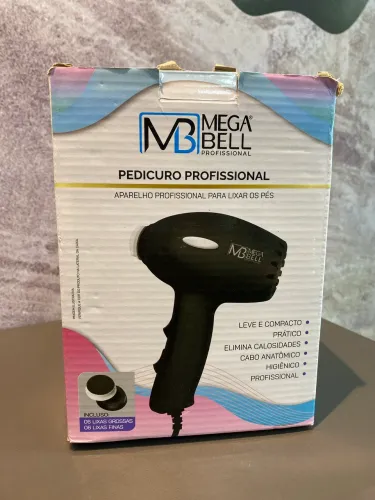 Novo Pedicuro Motor Lixar P/ Pé Compact Mega Bell 220v Preto 220v 