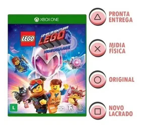 Jogo Original Novo Lacrado Uma Aventura Lego 2 Xbox One / Xbox Series X Midia Fisica