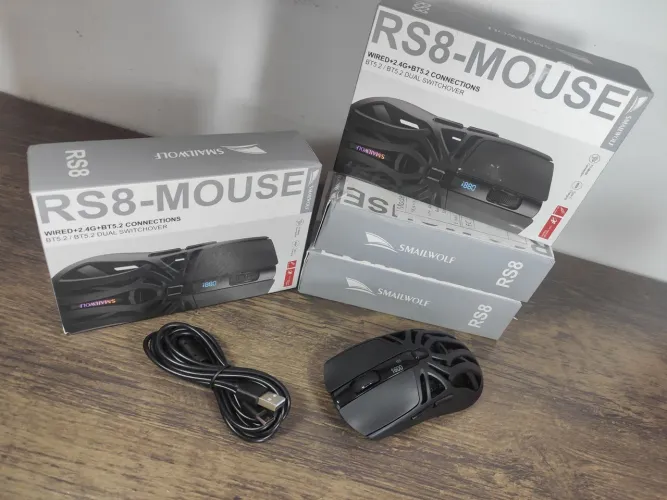 Mouse RS8 Smailwolf 10.000 DPI (Novo a Pronta Entrega)