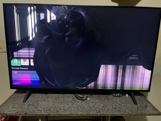  Tv LG 55 e de 50 com display quebrado, 