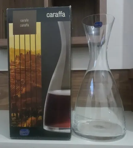 Decanter Cristal Tipo Garrafa Bohemia - 1,2 L - Linha Bar