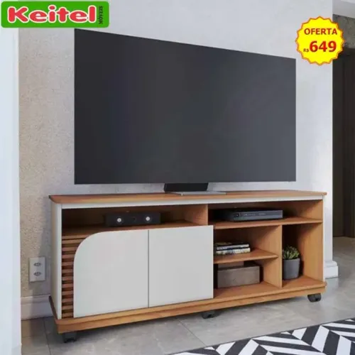 Rack P/ Tv Jurerê Off Matte / Freijó