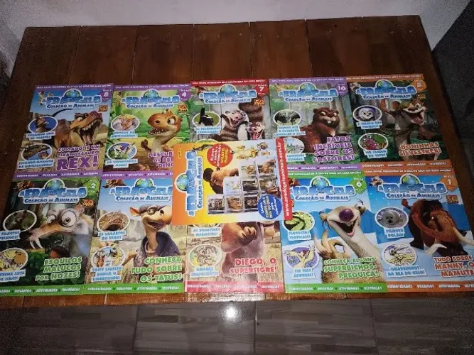 Revista coleção panini da era do gelo 10 unidades