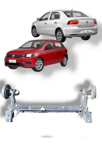 Eixo Traseiro Vw Gol Voyage G5, G6, G7 e G8 original VW : 5U0501545 5U0501469