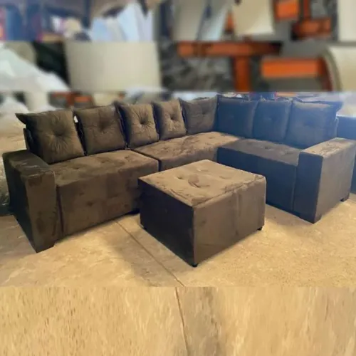 PROMOÇÃO URGENTE - Sofá de Canto GIGANTE Paris Marrom