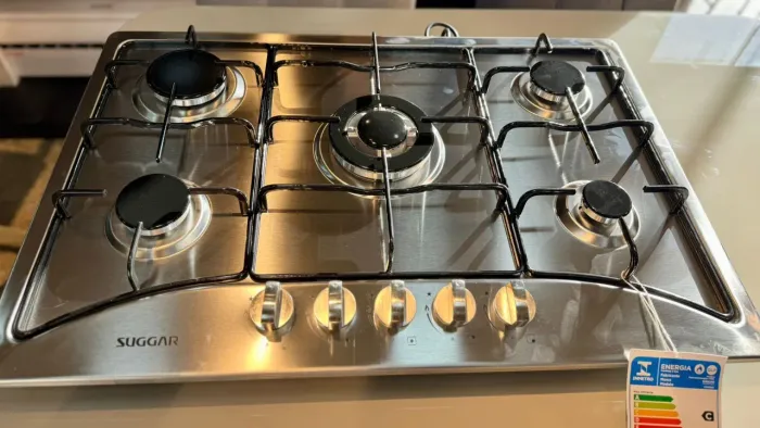 Fogão Cooktop 5 Bocas Inox
