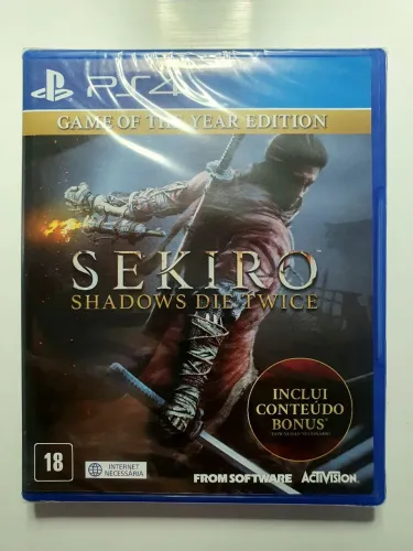 SEKIRO SHADOWS DIE TWICE PS4 E PS5 GOTY EDITION MELHOR JOGO DO ANO EXCLUSIVO NOVO LACRADO