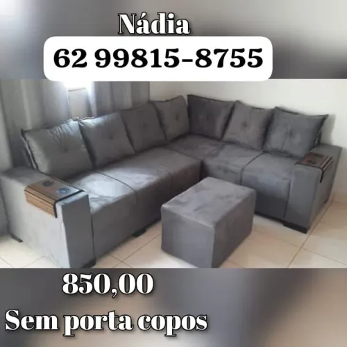 Sofá De Canto 6 lugares--111