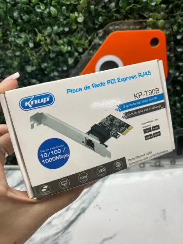 Placa de Rede PCI Express RJ45 Knup KP-T90B 10/100/1000Mbps