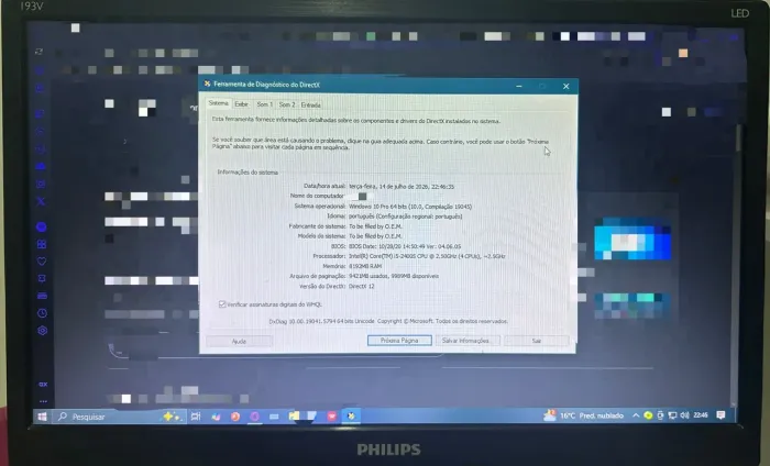Pc usado, mas funcionando perfeitamente
