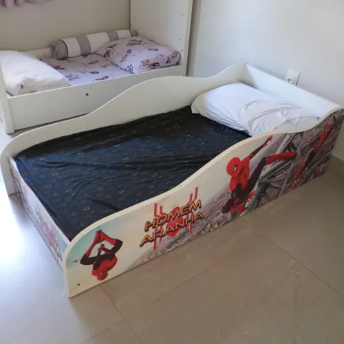 Cama infantil cm colchão do homem aranha 