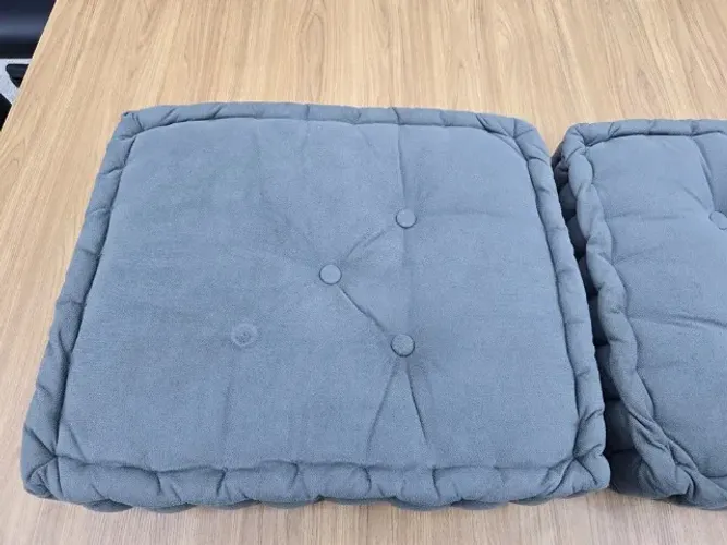 Futton turco 60cm x 50cm Cinza Claro