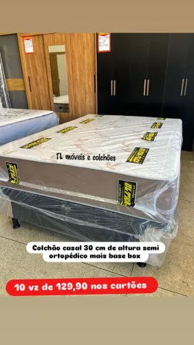 Colchão casal mais base box