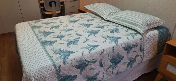 Colcha matelassê casal 100% algodão Artex
