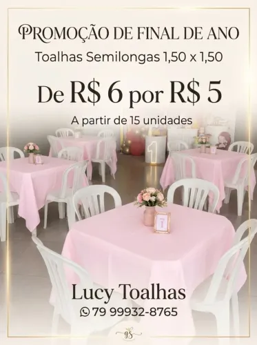 ALUGUEL DE TOALHAS DE MESA