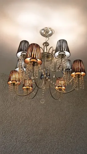 Lustre 10 arandelas com lampadas
