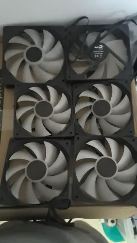 Kit 6 ventoinhas rbg Aero perfeito funcionamento