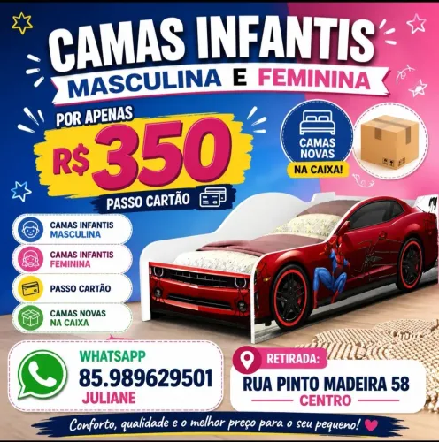 Cama infantil Homem Aranha LACRADA NOVA