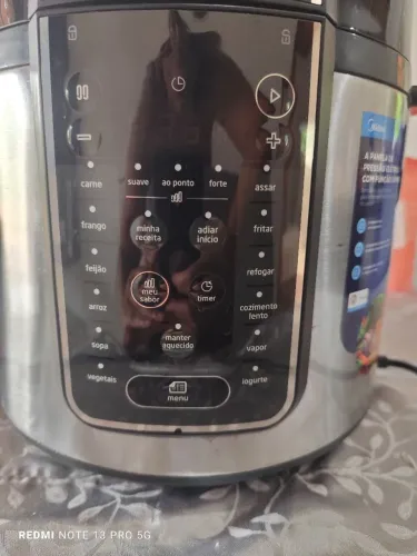 Panela de pressão elétrica com função vapor 6 litros