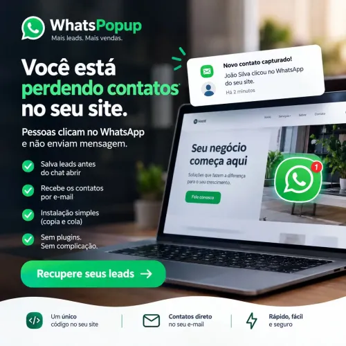 WhatsPopup ferramenta de recuperação de contatos