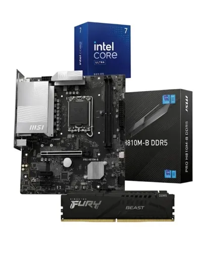 Kit Intel ultra 7 265 / Placa mãe / 16 GB RAM DDR5