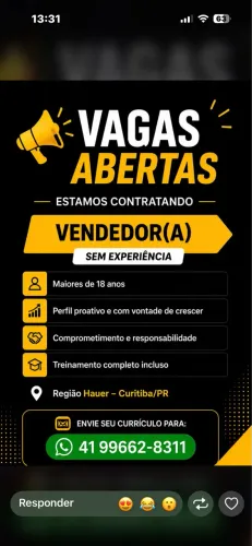 VAGA ABERTA