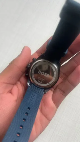 Relógio Boss Masculino Borracha Azul 1514142
