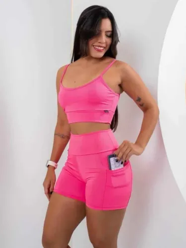 CONJUNTO SHORT COM BOLSO ACADEMIA