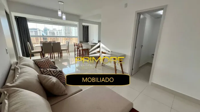 Apartamento mobiliado 1 quarto, 55m² com lazer completo no Vila da Serra.