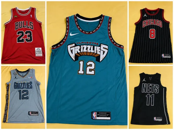 KIT 5 CAMISAS NBA