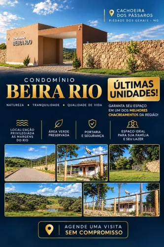 CHÁCARAS NA CACHOEIRA DOS PÁSSAROS!ÚLTIMAS UNIDADES!