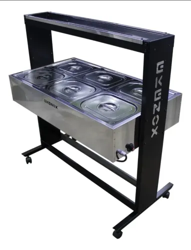 Buffet termico 6 cubas