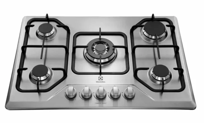 Cooktop 5 Bocas Electrolux a Gas Inox com Tripla Chama (GT75X) usado 2 meses só