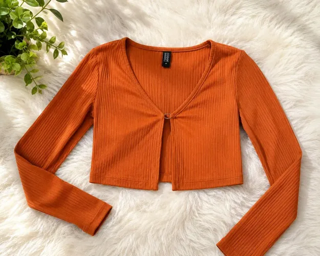 Cropped Caramelo Canelado